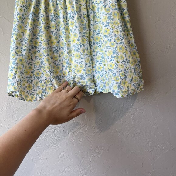 tommy bahama Girls 5 Dress Ditsy Floral Sundress Summer Babydoll Blue Yellow - Picture 3 of 10